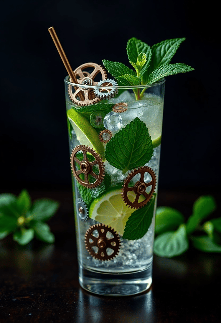Mechanized Mojito: A Fusion of Gears and Greens