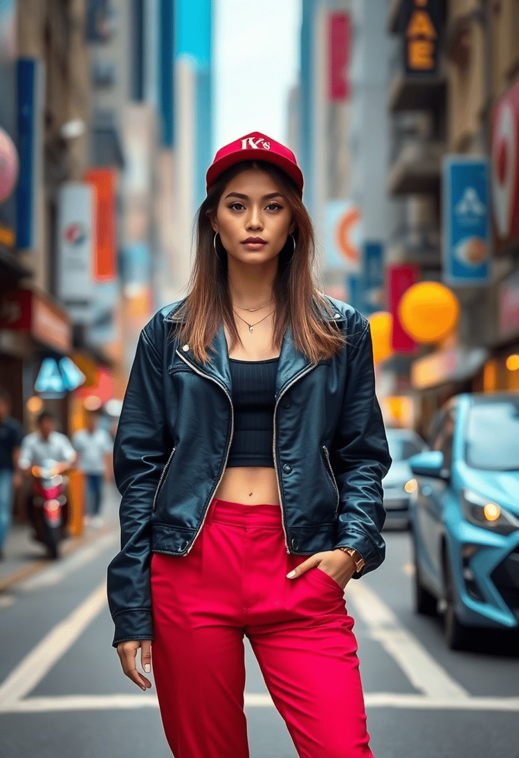 Urban Chic: Philippines Model in Modern Street Fashion