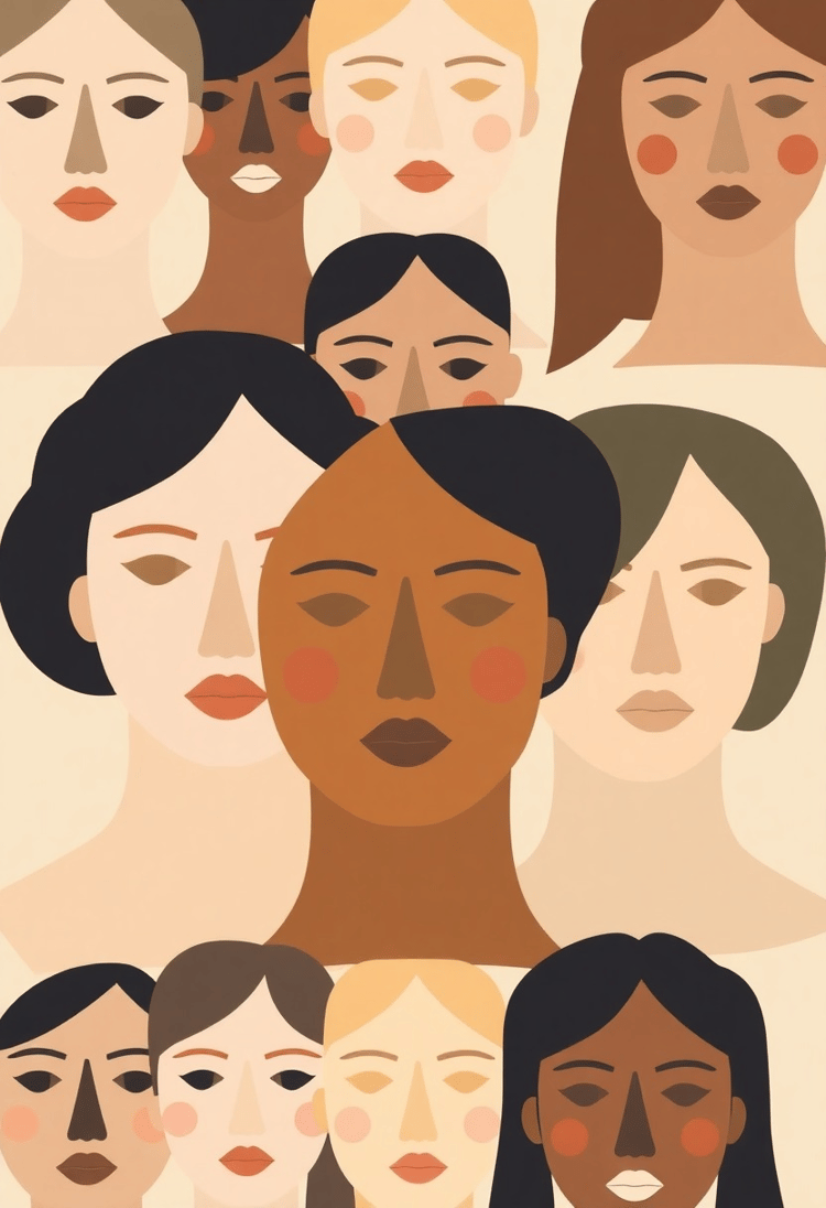 Faces of Geometry: Human Portraits with Squares and Ovals