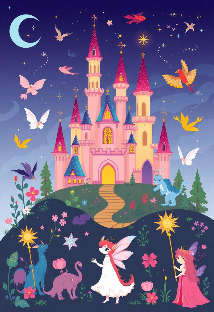 Fantasy Fairy Tale Elements Vector Clipart