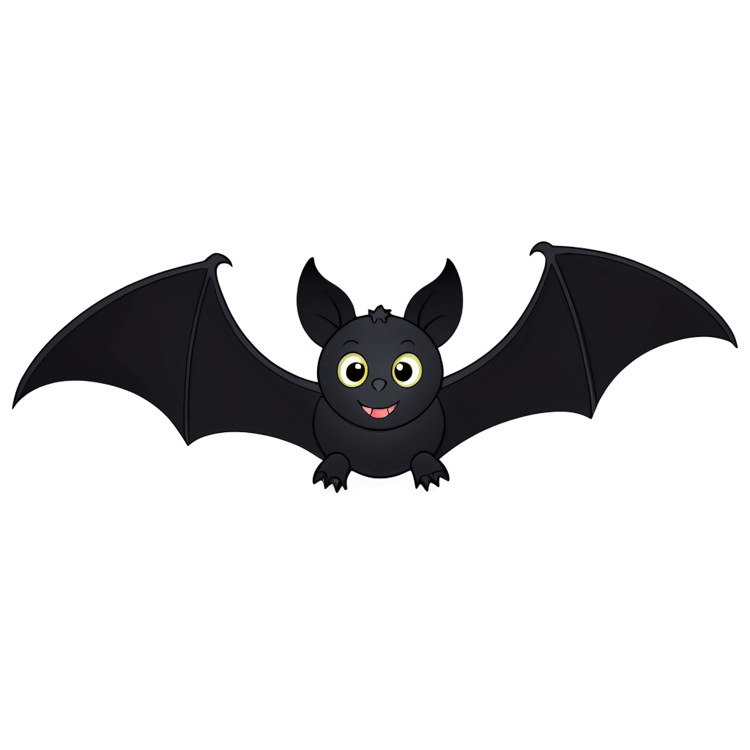 Single Halloween Bat PNG Image Download