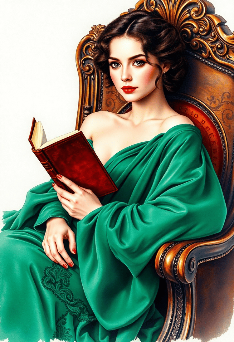 Lady of the Manor: A Tapestry of Rich Velvet