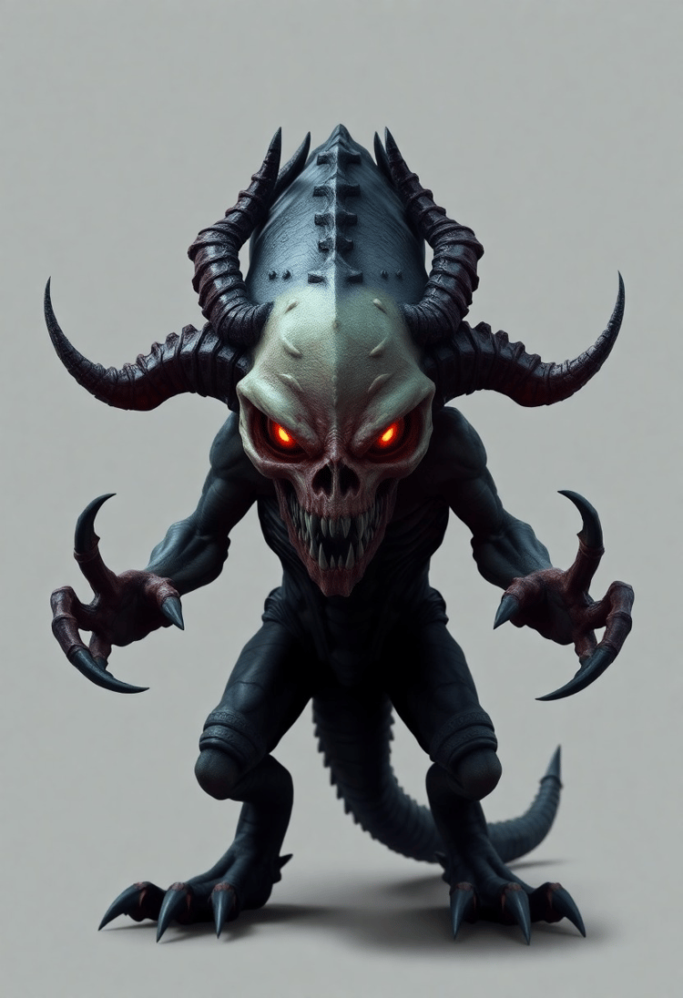 Fearsome Alien with Razor-Sharp Claws
