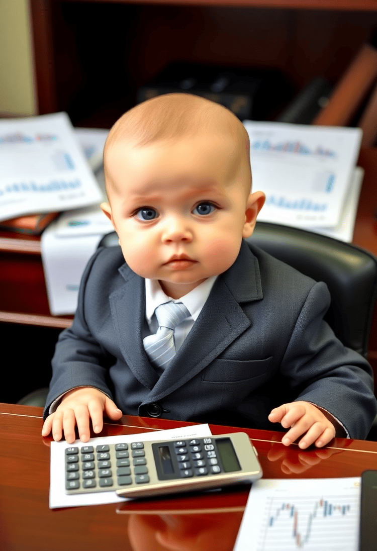 The Financial Prodigy: Baby in a Business Suit