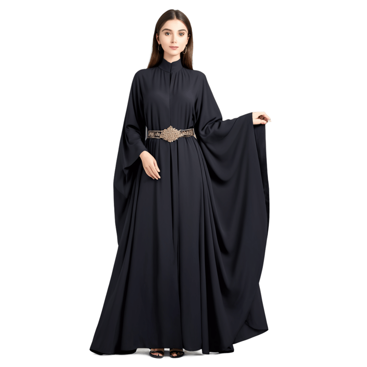 Abaya PNG Image with Model