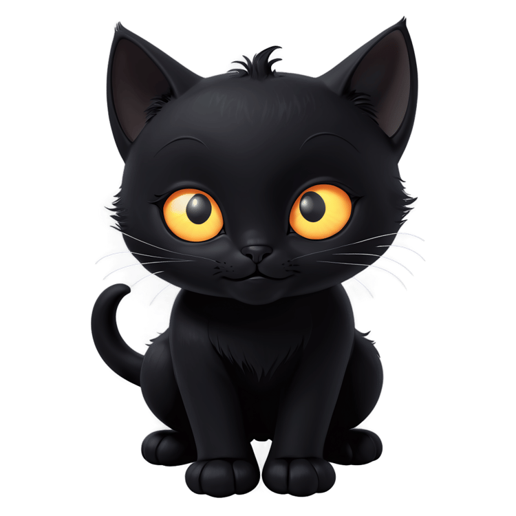 Halloween Black Cat PNG Image Download