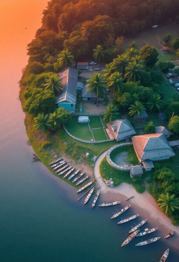 Cinematic Village Drone View Bangladesh Download
