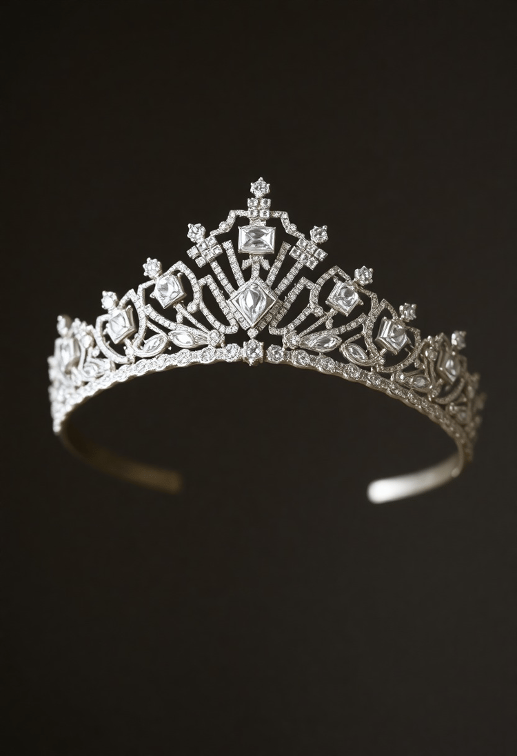 Exquisite Art Deco Inspired Diamond Tiara