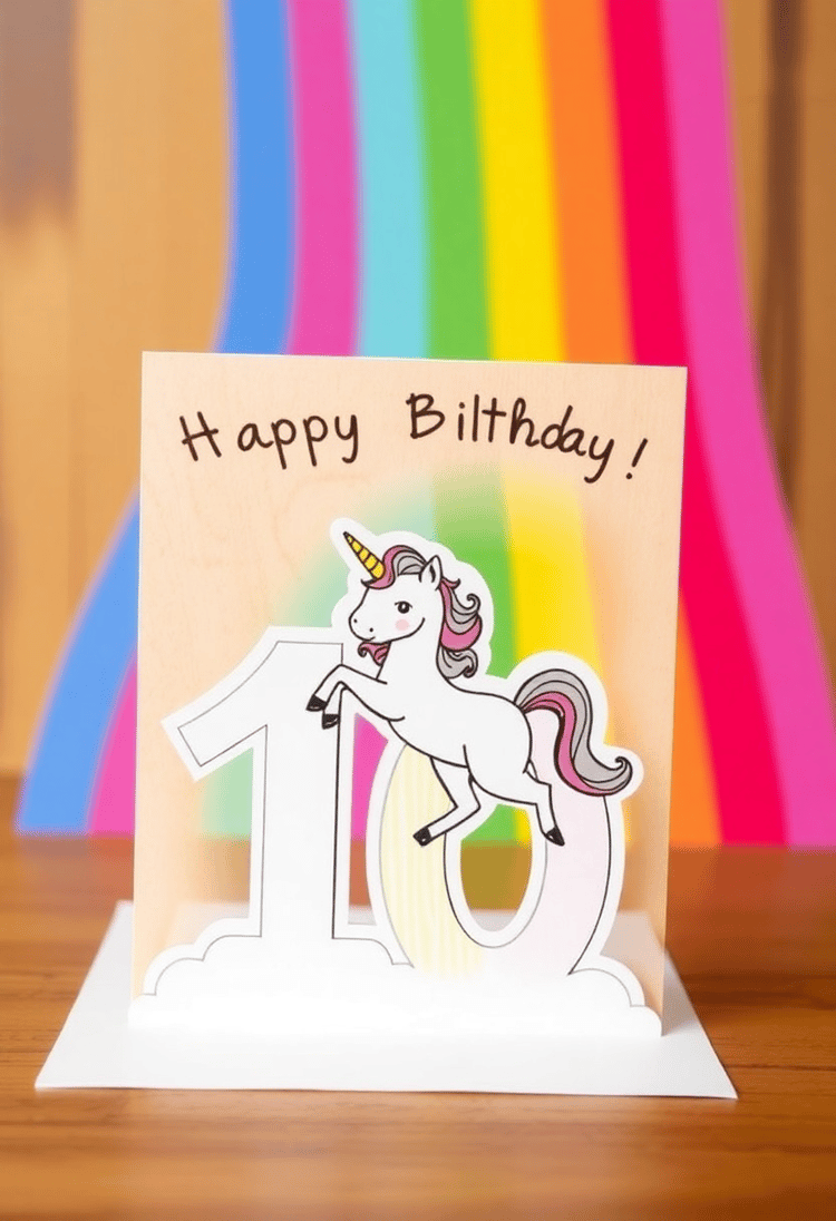 Funky Rainbow Adventure Birthday Card