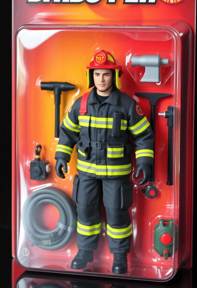 Heroic Firefighter Action Figure