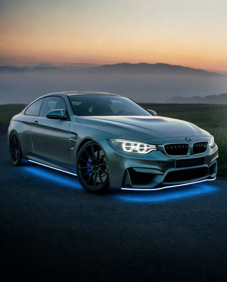 Add LED Underglow Lights to a Car Photo
