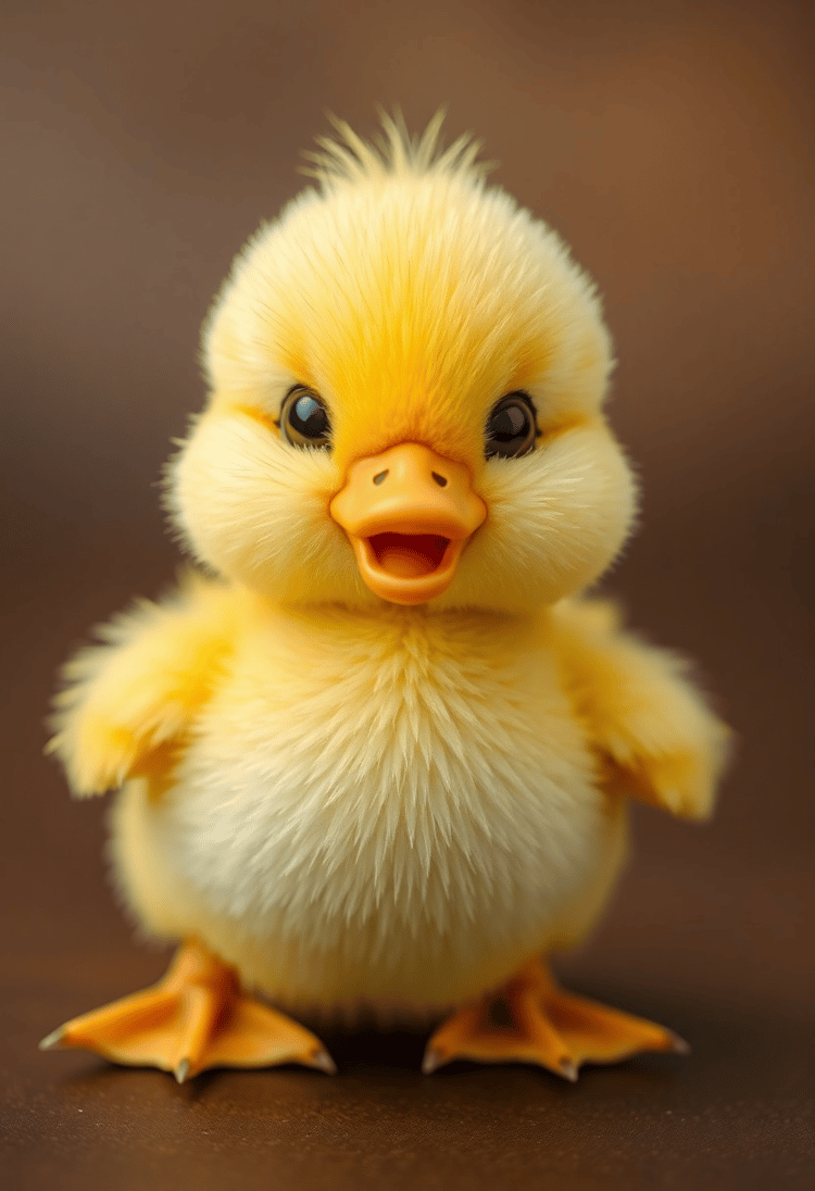 Plush Duckling Delight: Cuddle-Worthy Farmyard Pal