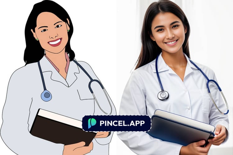 Convert Drawing to Real People - Pincel