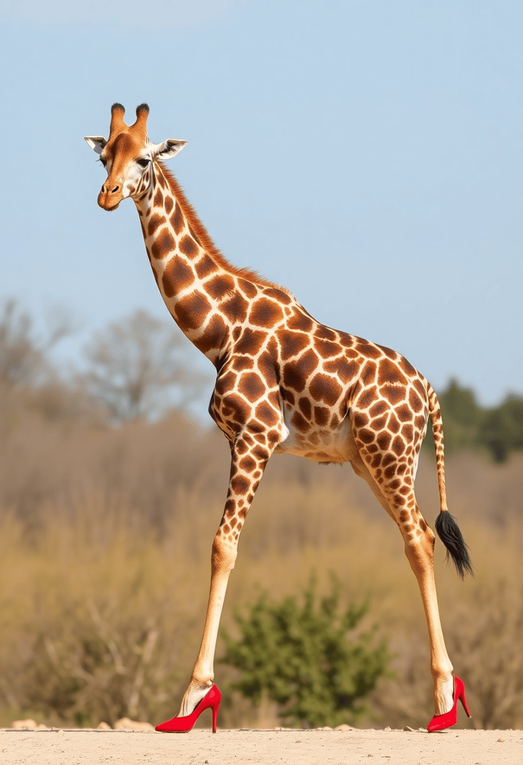 Giraffe in High Heels