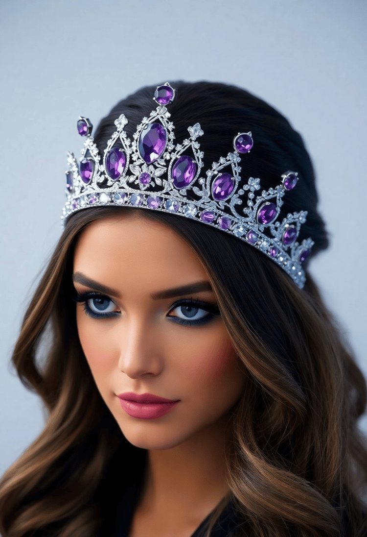 Royal Amethyst Tiaras