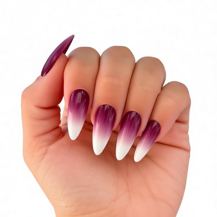 Try Long Gradient Nails on Photo
