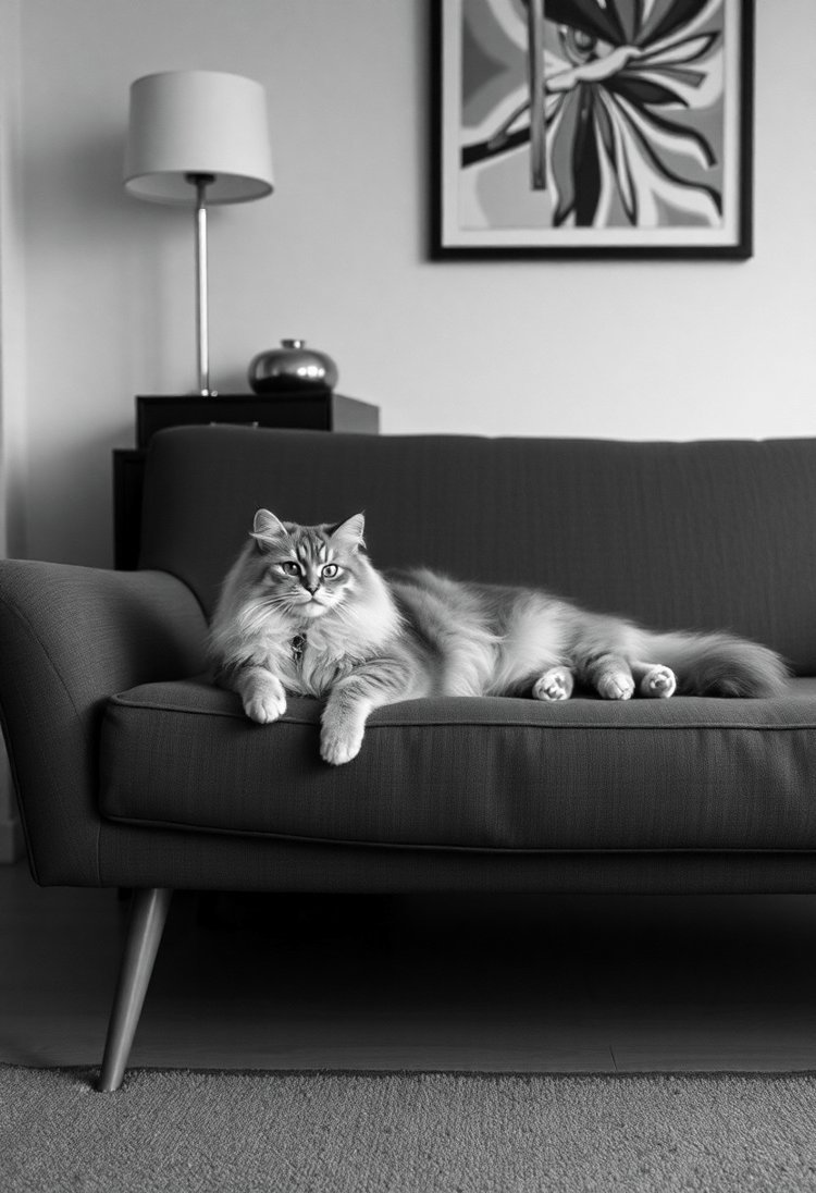 Retro Feline: The Vintage Look
