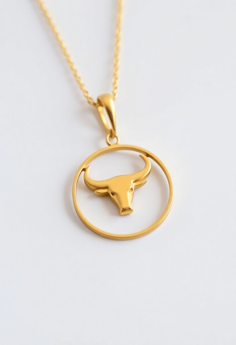 Taurus Pendant: Strength and Elegance Combined