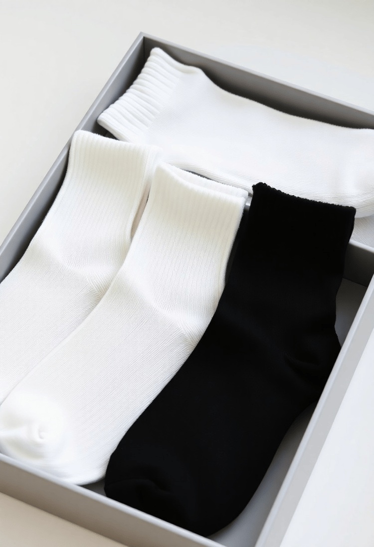 Minimalist Cotton Socks in Display Box