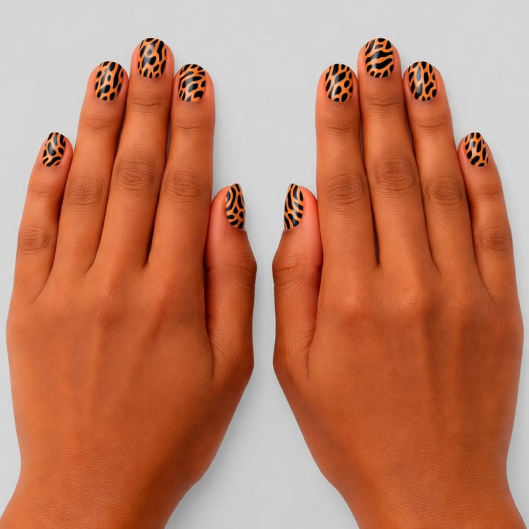 Try Animal Print Nail Art Using AI