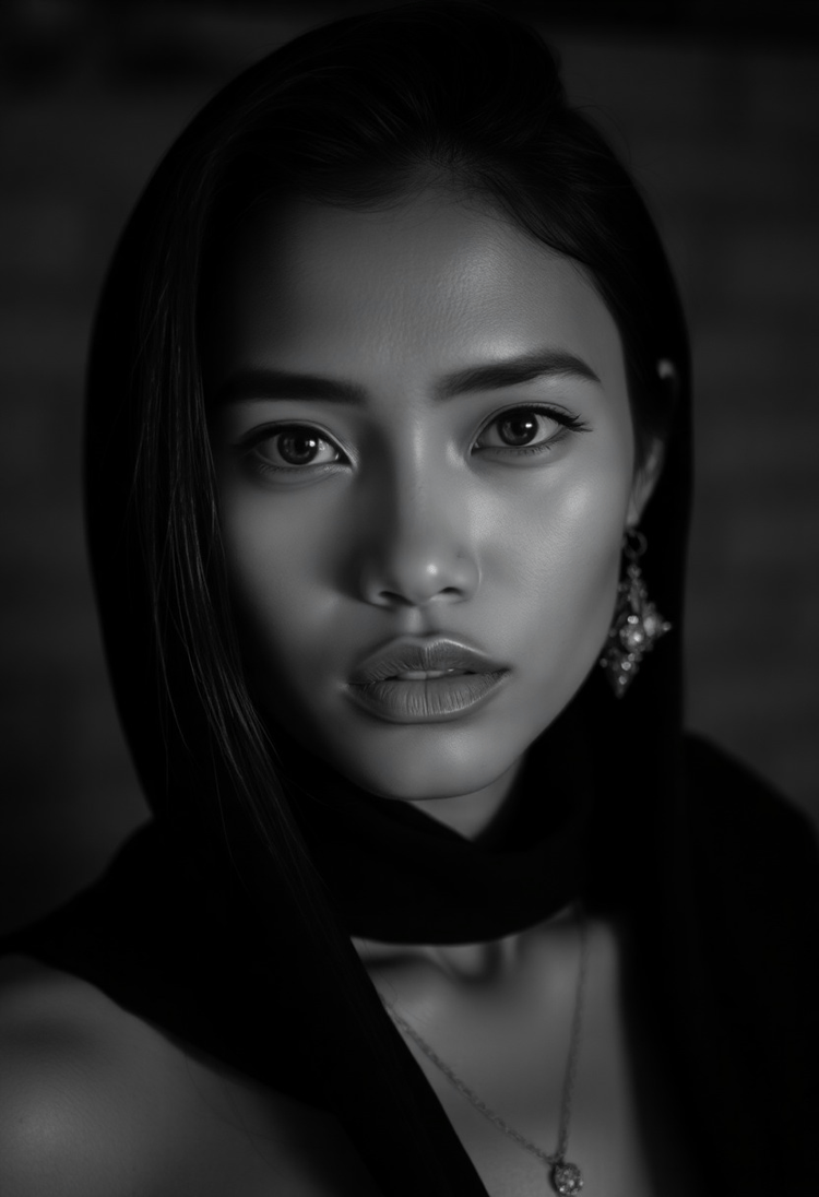Cinematic Drama with Black and White