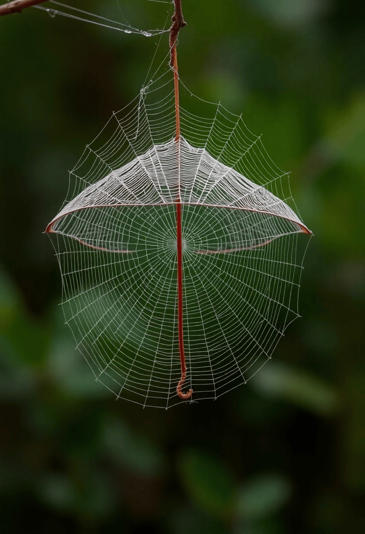 Enchanted Umbrella: Weathering with Webs