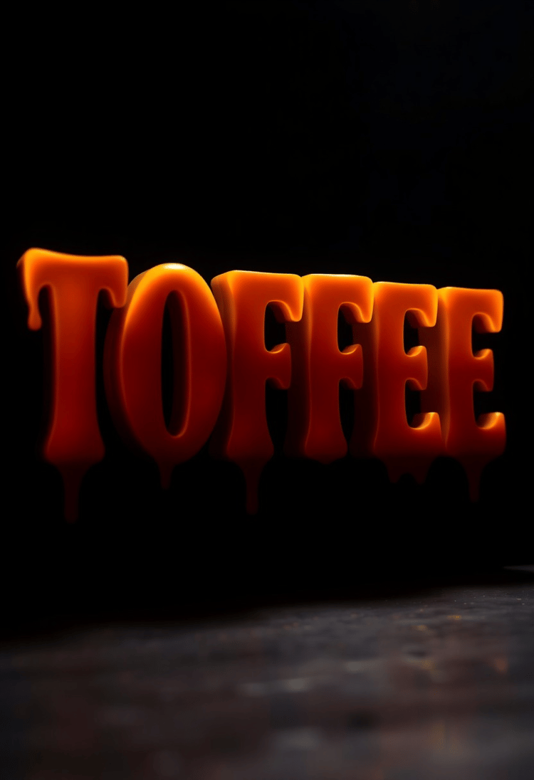 Cinematic Toffee: Melt-In-Your-Mouth Letters