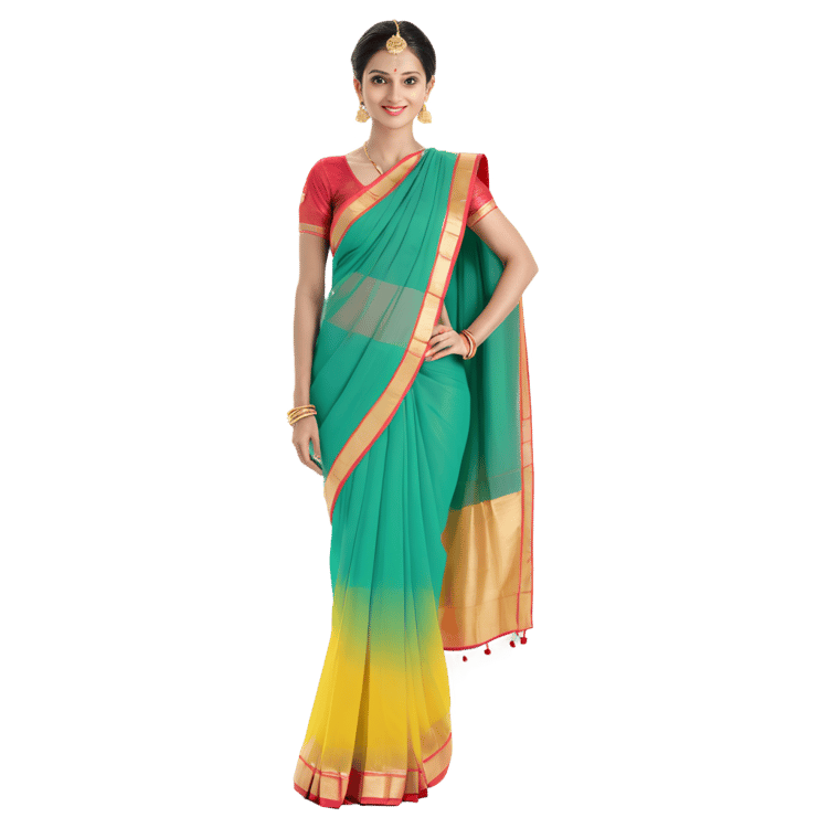 Traditional Indian Sari PNG Free Download