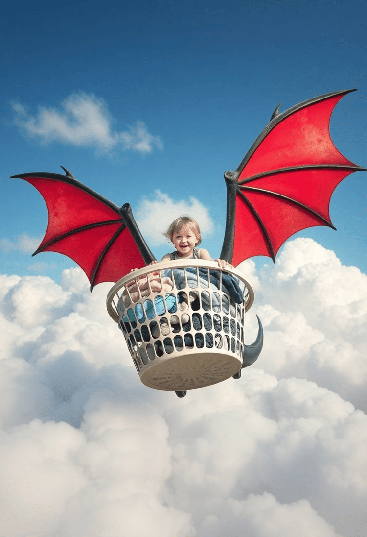 Laundry Basket Dragon Ride