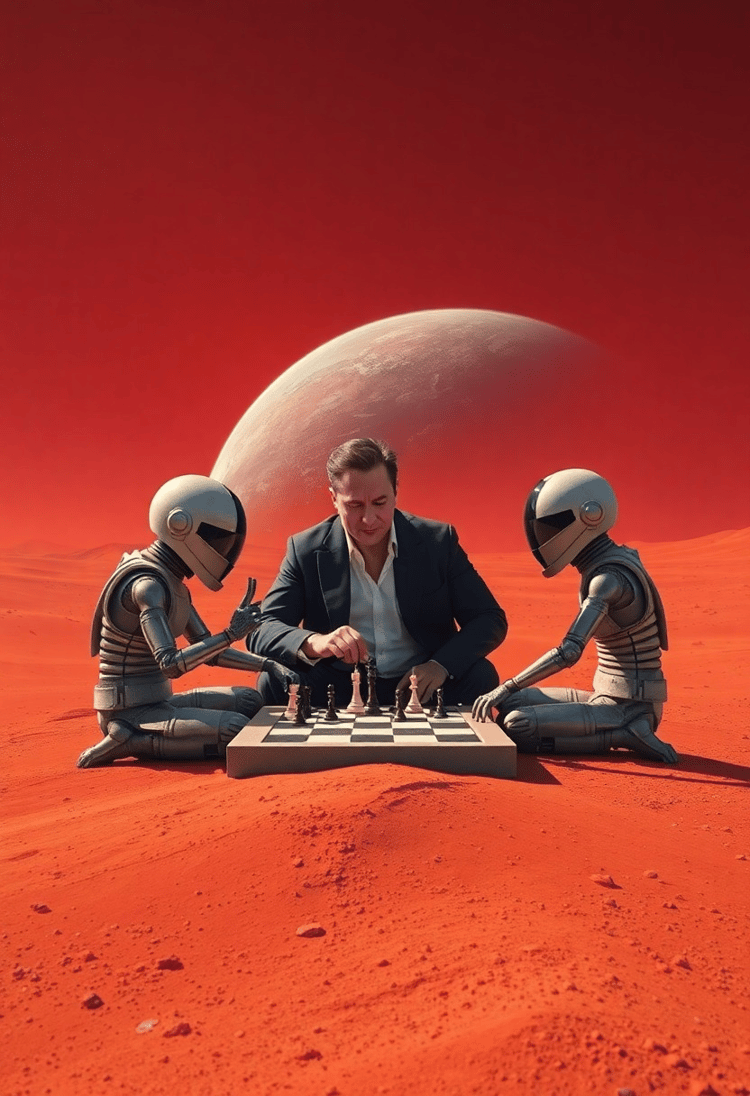 Elon Musk on Mars: Playing Chess with Martians