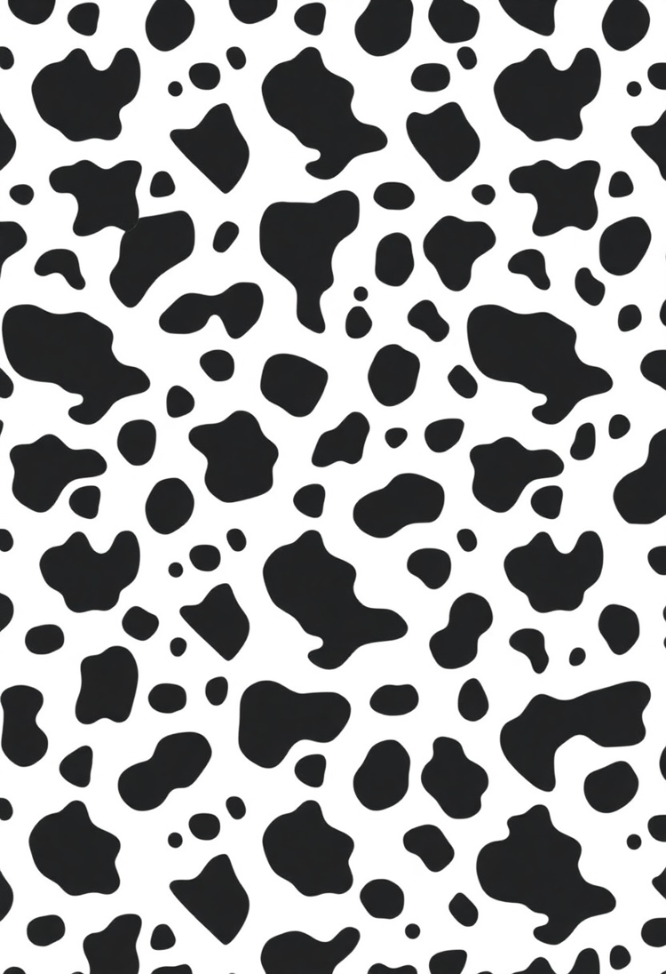 Pastel Cow Print with Soft Hues