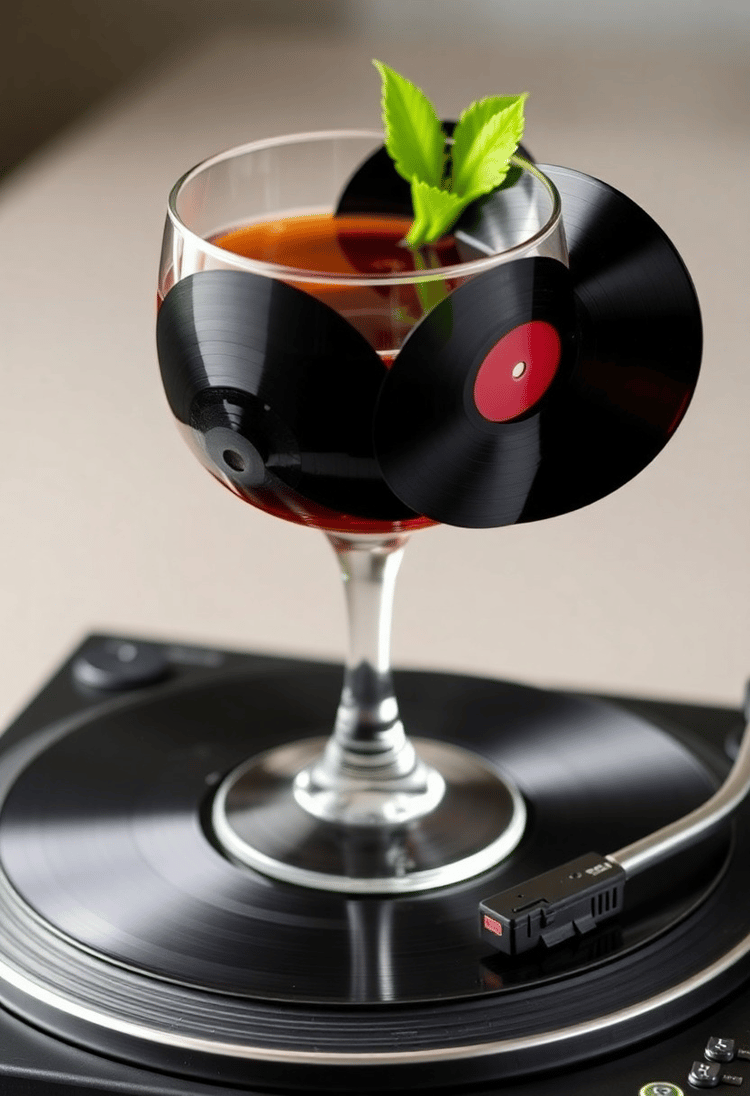Vintage Vinyl Cocktail Spin