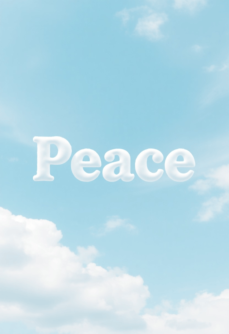 Peace Above: A Cloudy Reminder