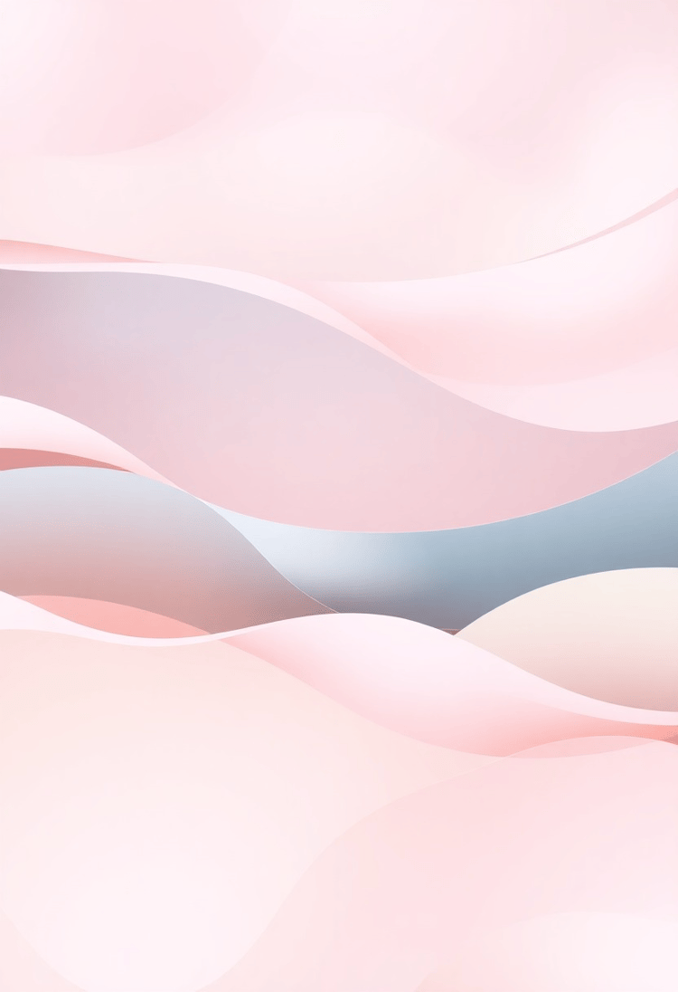 Muted Pastel Abstract Waves