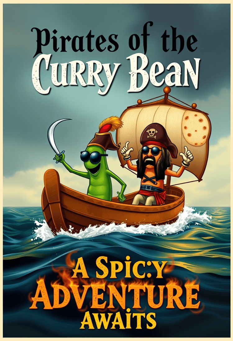 Pirates of the Curry Bean Poster