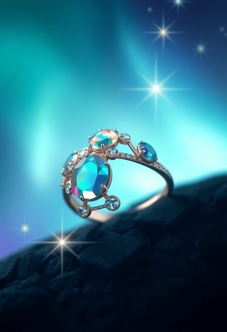 Aurora's Kiss: The Celestial Light Ring