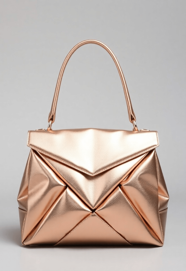Metallic Origami Handbag