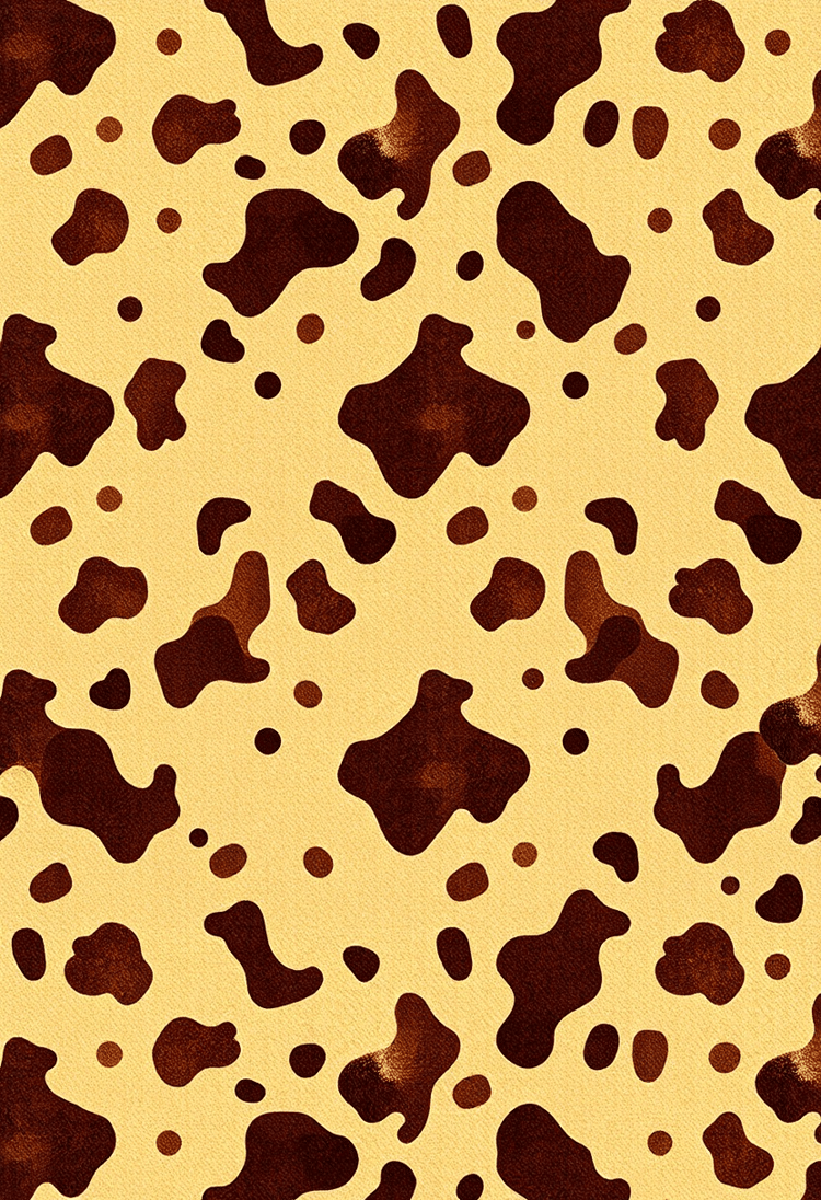 Vintage Sepia Cow Print for a Classic Look