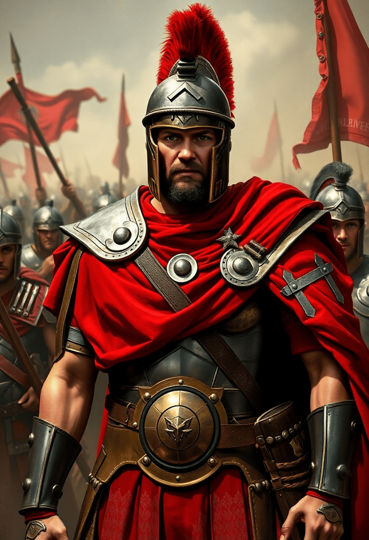 Warrior with a Steely Gaze