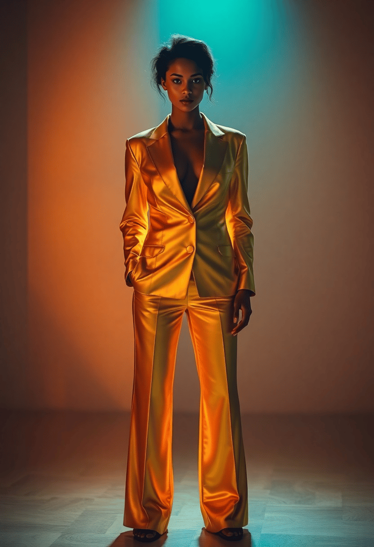 Regal Reflections: Woman of Gold