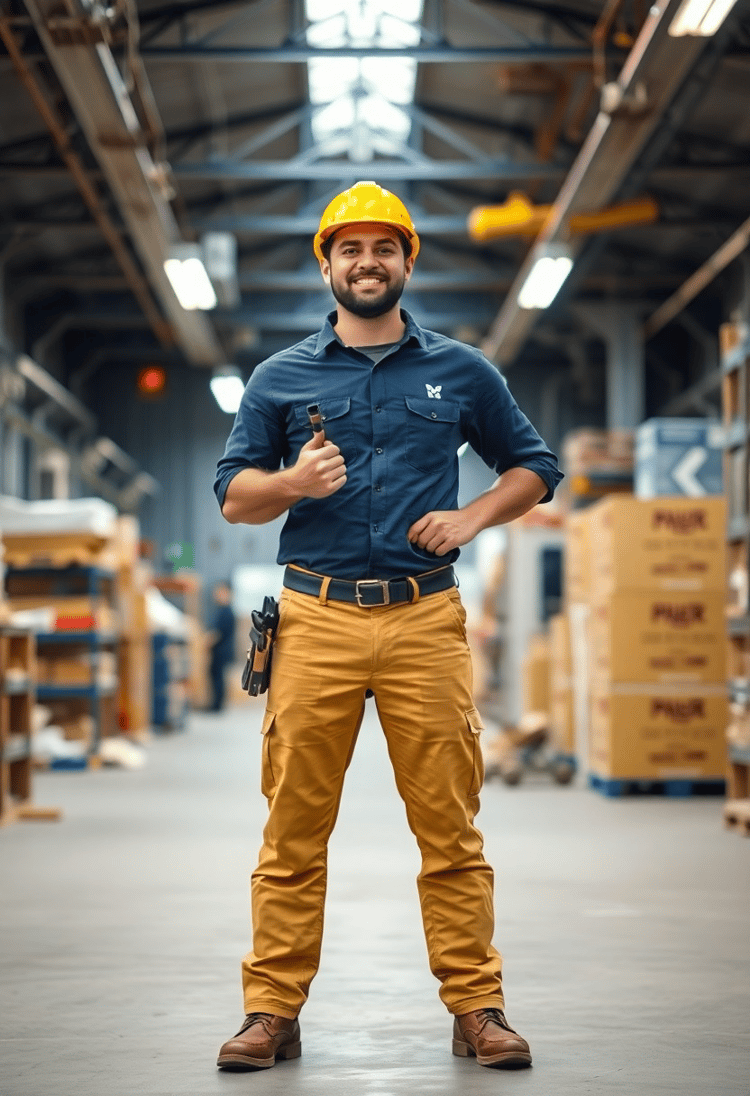 Diverse Electrician Proud of His Trade
