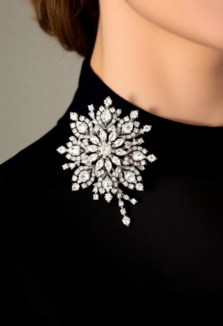 Extravagant Diamond Brooch