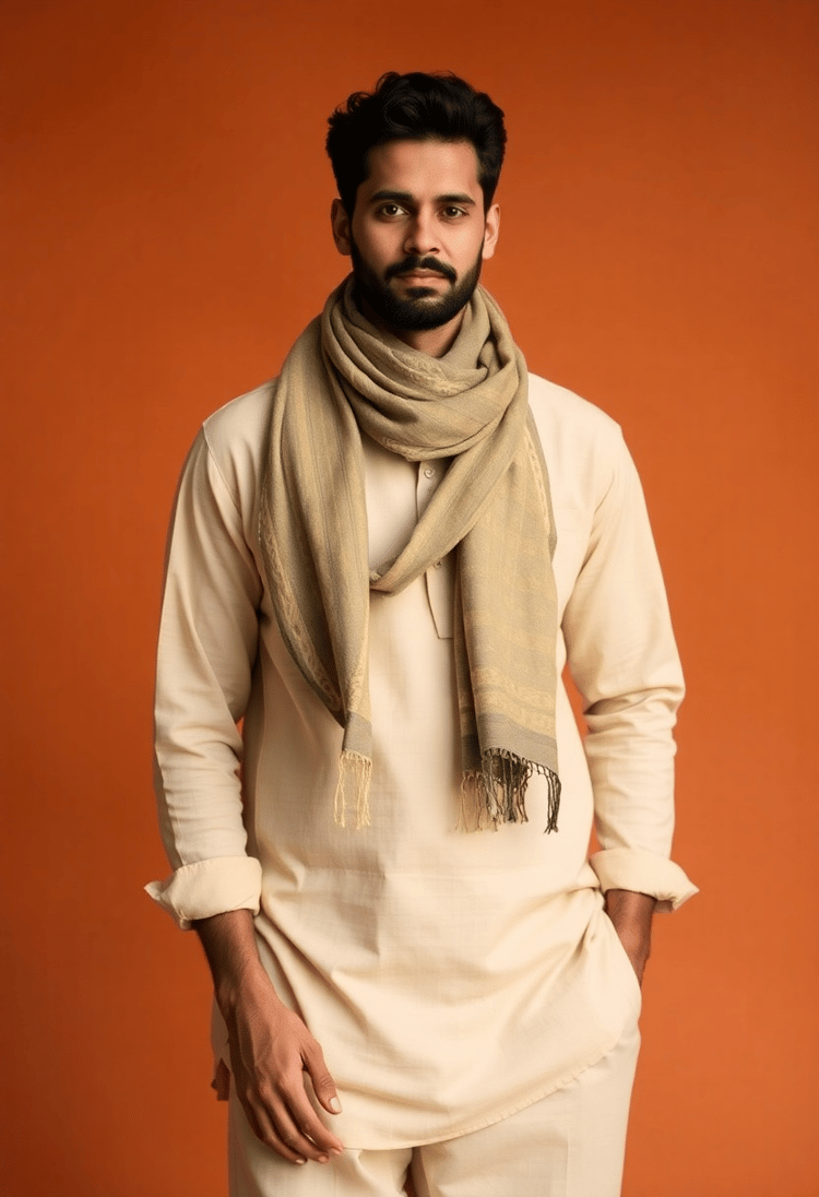 Cultural Threads: A Male Bohemian Portrait