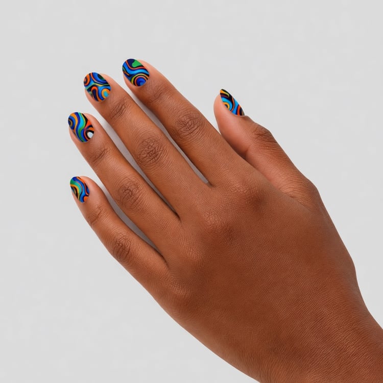 Try Abstract Nail Art Using AI
