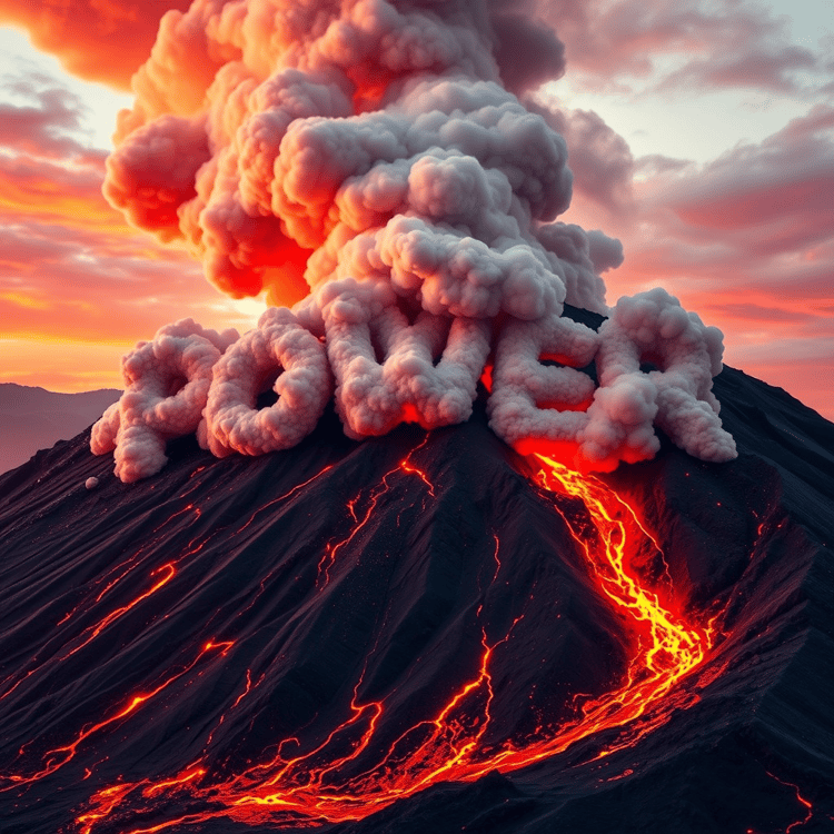 Volcano Smoke Cloud