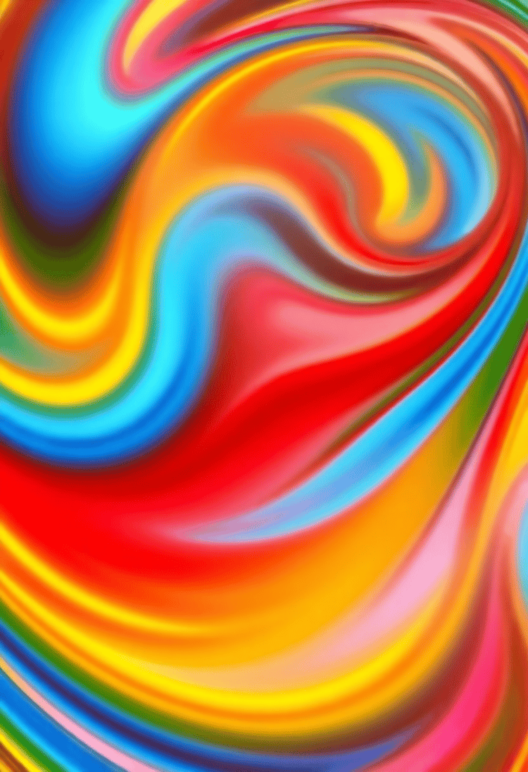 Vibrant Swirl of Abstract Colors