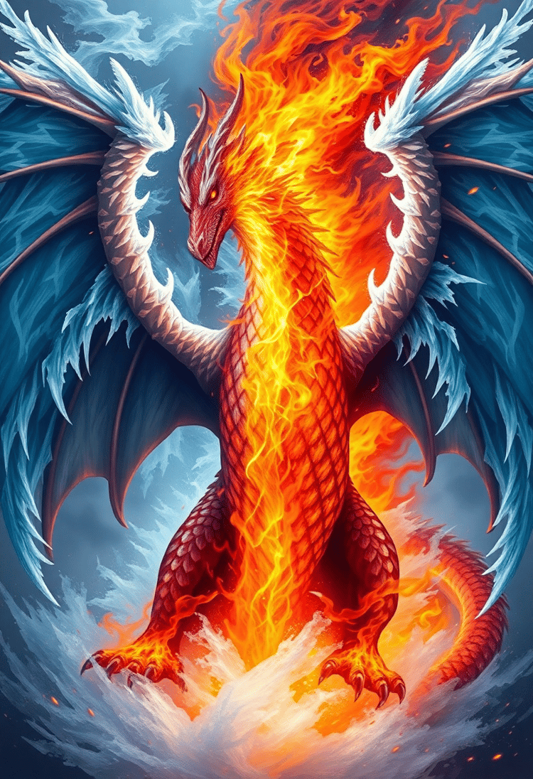 Elemental Fury: The Fire and Ice Dragon