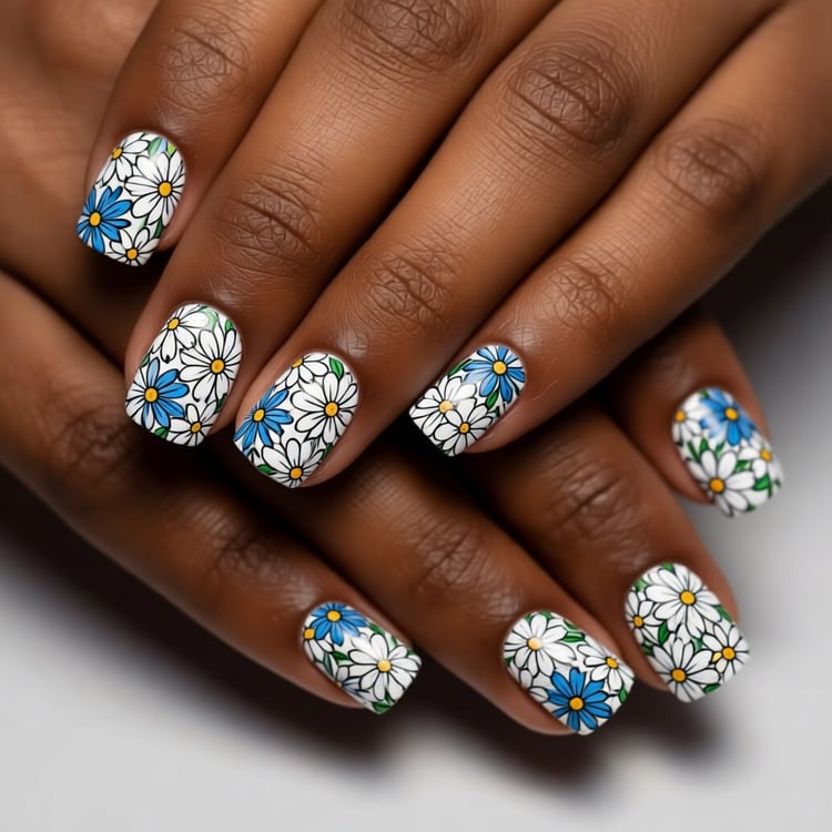 Try Floral Nail Art Using AI