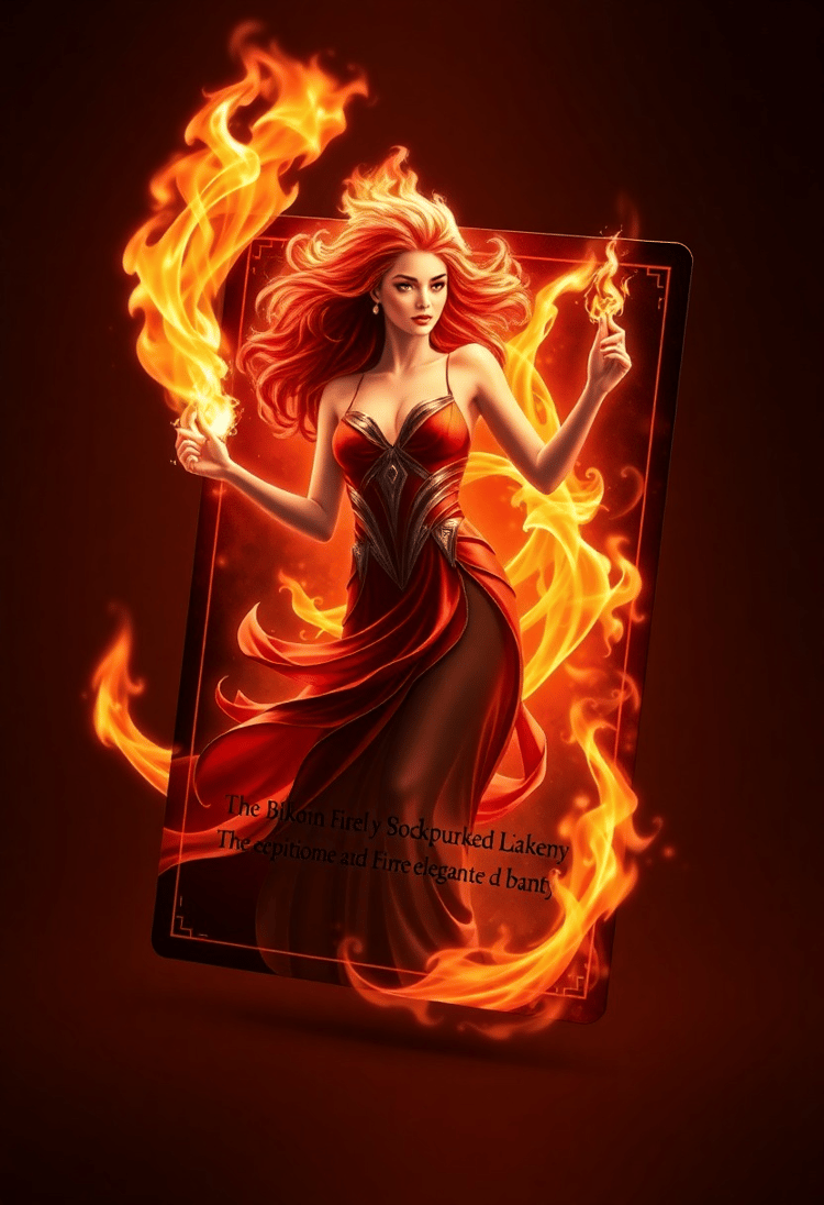 Flame-Touched Diva: Fire's Embrace
