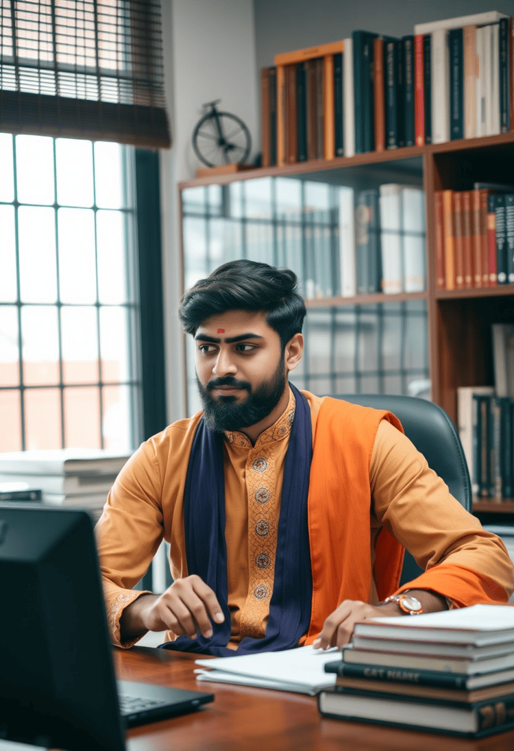 Indian Man Sitting